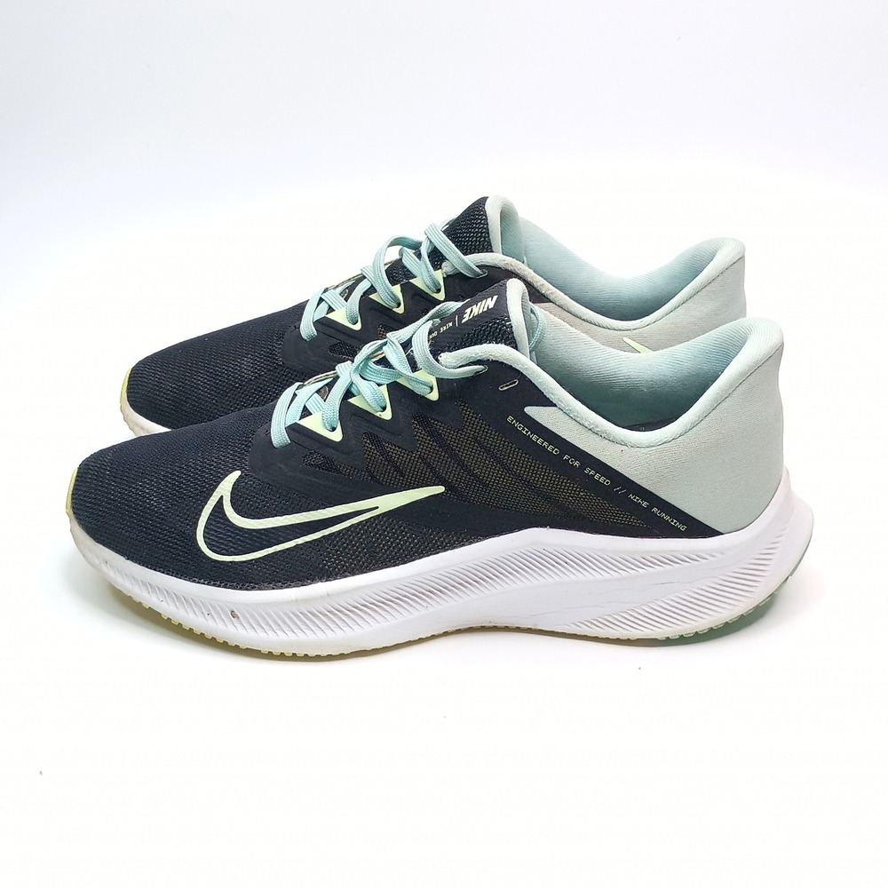 Nike Quest 3 Running Shoes Women Size 8.5 Black Grey CD0232-005 Mesh Athletic - Picture 3 of 10